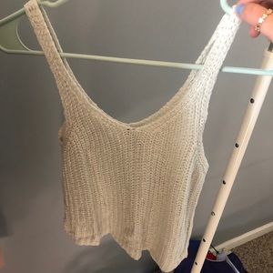 white boho tank top